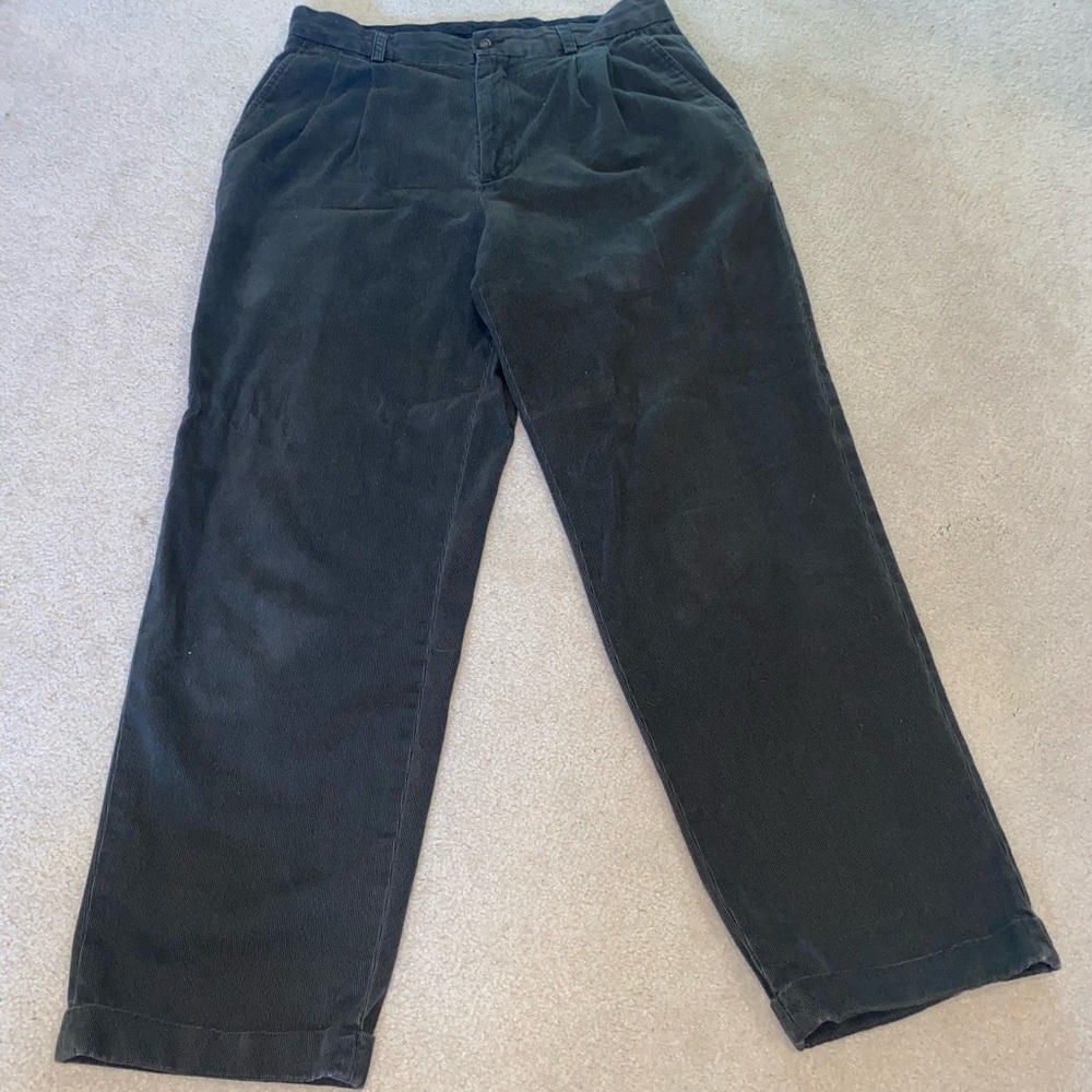 Claiborne Dark Green Corduroy Pants